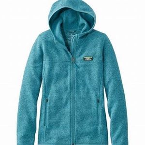 LL Bean Sweater Fleece Full Zip Hoodie